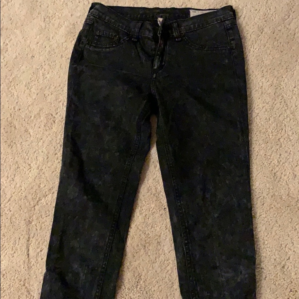 RAG&BONE marbled black jeggings